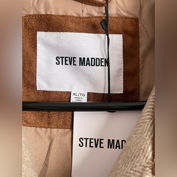 Steve Madden Tan Utility Barn Jacket XL Quiet Luxury Neutral Minimalist - Picture 5 of 15